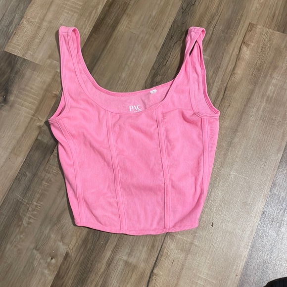 Pac Cares Pink Medium Crop Top - Picture 1 of 2